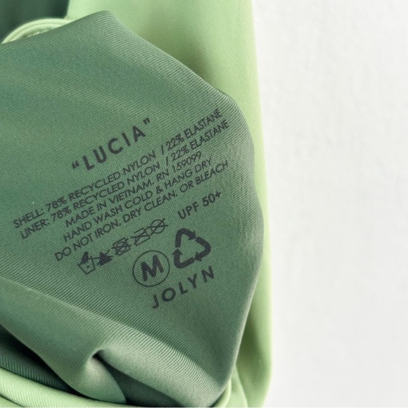 Jolyn Lucia Surf Green One Piece Swimsuit Sz M - Picture 7 of 11